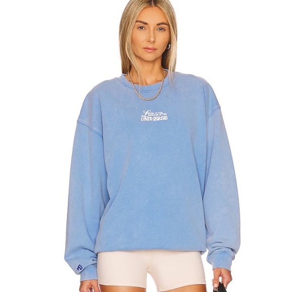 The Mayfair Group Language of the Universe Crewneck in Blue Oversized size S/M - Picture 2 of 8